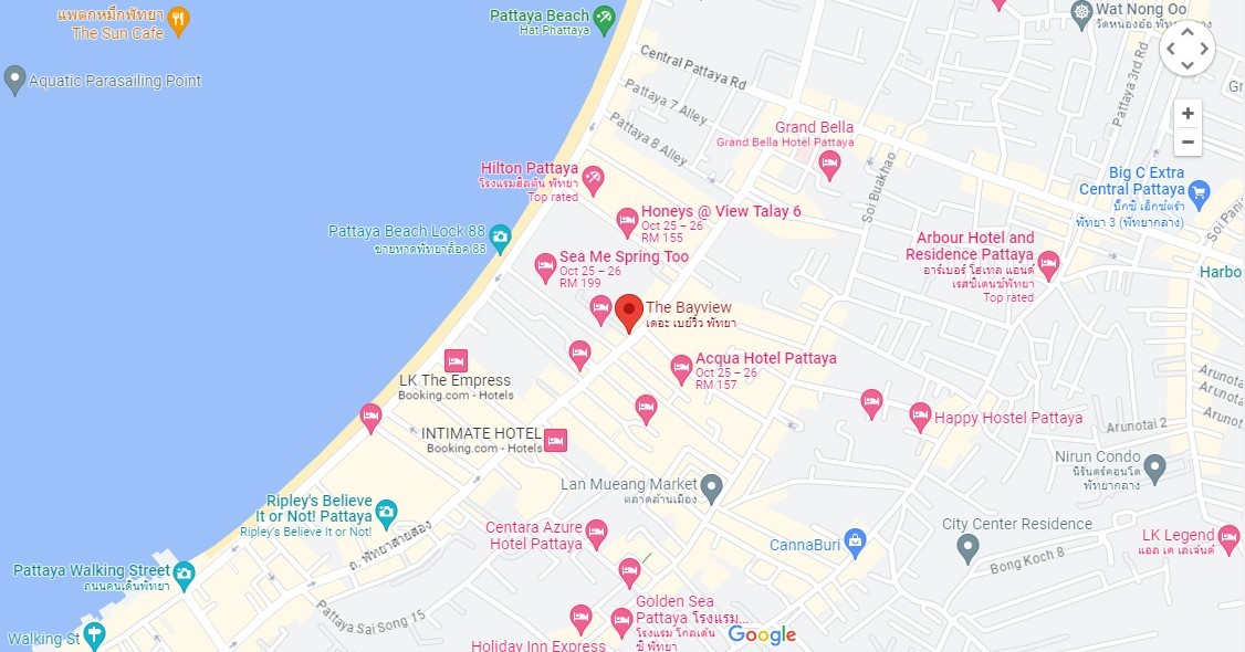 فندق ذا باي فيو بتايا تايلاند The Bayview Hotel Pattaya Thailand